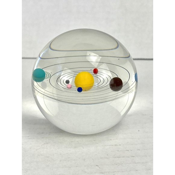 Crystal Solar System Ball 3D Glass Galaxy Mini Universe Astronomy Planets Gift - Picture 5 of 9